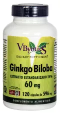 Ginkgo Biloba 60 mg 120 Capsules