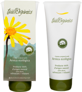 Arnica cream with organic arnica flowers extract