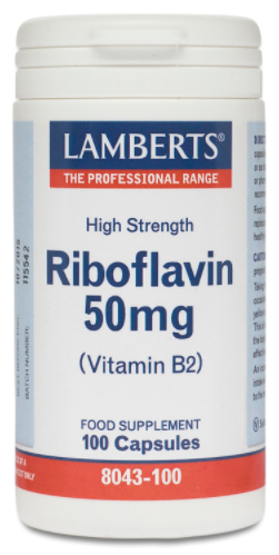 Riboflavin 100 Capsules 50 mg