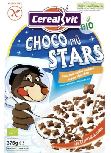 Choco Piu Stars Gluten Free Cereal 375 gr