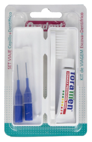 Travel Set Brush + Toothpaste 5 ml + 2 interdentals