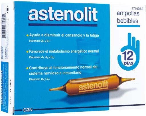 Astenolit 12 Drinkable Ampoules 10 ml