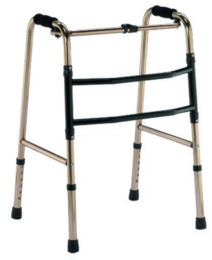 Folding rollator walker