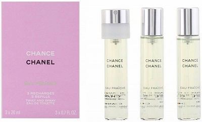 Chance Eau Fraiche Eau De Toilette Refill 3X Vaporizer 20 ml