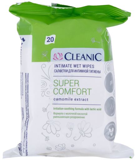 Super Comfort Intimate wet wipes Camomile 20 units