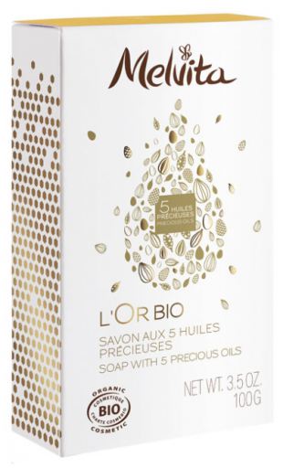 L&#39;Or Bio soap with 5 precious oils 100 gr