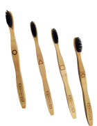 Active Charcoal Bamboo Toothbrush 4 units