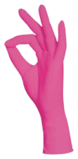 Pink Nitrile Gloves 100 units