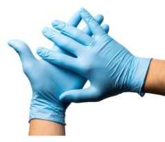 Blue Nitrile Gloves Size S 100 units