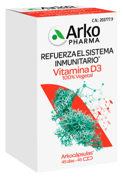 Arkocápsulas® Vitamin D3 100% Vegetable 45 Capsules