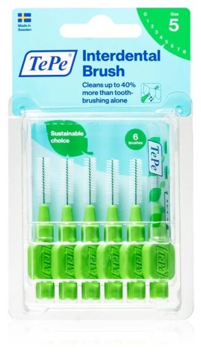 Interdental Brush 0.8 Green 6 Units