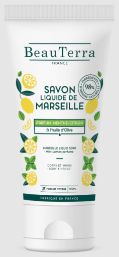 Marseille Liquid Soap Mint-Lemon 100 ml