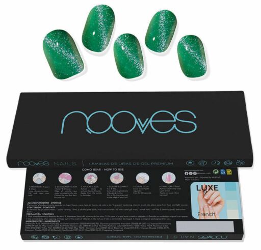 Jade Glass Cat Eye Green Gel Nail Foils 20 Units